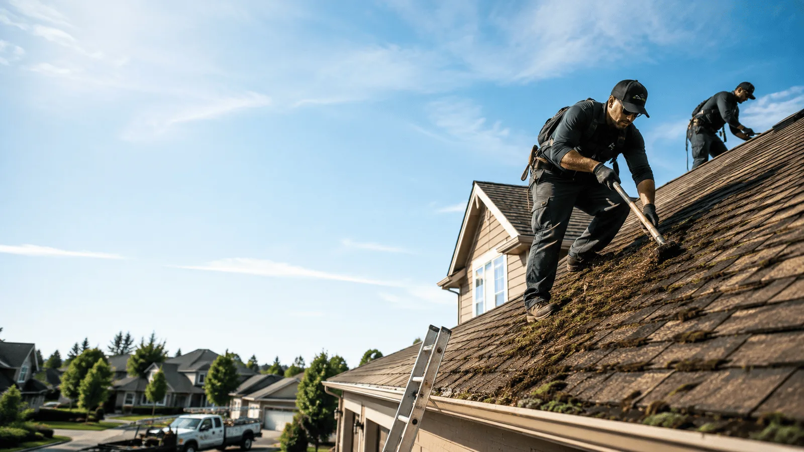 Roof Moss Removal in Ellsworth, IL near me
